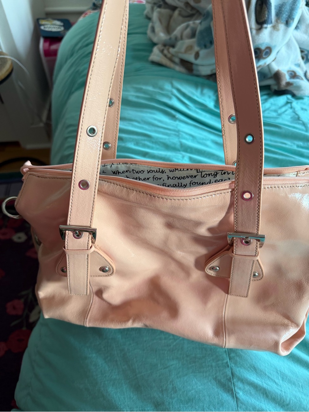 Classic Peach Barr & Barr Tote Bag with Double Straps